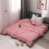 Bedding sets Summer Quilt Washable Solid Thin Bedspreads Comforter Microfiber Lightweight Blanket 110x150 cm 230626