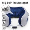 Massage du cou Oreillers Masseur Relaxation Pétrir Chaleur Vibrateur Voyage Oreiller En Forme De Voiture Aéroport Bureau Sieste Électrique Massage De La Colonne Cervicale 230627