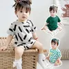 Summer Thin Short Sleeved Baby Onesie Cute Crawling Suit