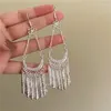 Dangle Oorbellen Etnische Lange Tassel Voor Vrouwen Persoonlijkheid Eenvoudige Bungelende Sieraden