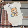 Barboteuses Designer Né Bébé Fille Garçon Vêtements Infantile Filles Dessin Animé Ours Imprimer À Manches Courtes Combinaisons Onesie Body Drop Delivery Kid Dhvdh