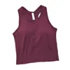 LU-99 Yoga Outfit Ebb To Street Soutien-gorge de sport long rembourré sans couture côtelé haut court gilet de fitness vêtements de sport dames vêtements actifs débardeur de gymnastique avec logo