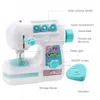 Tools Workshop Electric Mini Sewing Machine Kids Toy Mini Furniture Toy Education Toys Diy Creative Gift Children Present Play Games 230626