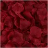 Flowers 2000Pcs/20Bag Flower Hand Made 2022 New Rose Petals For Artificial Silk Marriage Decoration Valentine Drop Delivery Dhhde