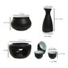 Bar Tools Ceramic Sake Set med varmare inkluderar 1 st flaska 4PC Cups Cup Candle Heat Spis 230626