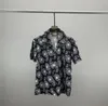 Mens Flower Tiger Print Shirts Casual Button Down Short Sleeve Hawaiian Shirt Suits Summer Beach Designer Dress Shirts M-3XL QW6