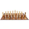 Jeux d'échecs Chevalier allemand Staunton Chessmen 34 pièces d'échecs lourdes Set Backgammon Divertissement intérieur Enfants Puzzle Jeu Cadeau d'anniversaire 230626
