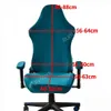 Stoelhoezen Stofdichte bureaustoelhoes Fluwelen elastische stoelhoes voor computerstoel Fauteuil Hoes Gaming stoelhoes Seat Case 230627