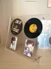 Affärskortfiler Kawaii CD -skivor Typ Pocard Holder 3 Inch Kpop Idol Po Frame Stands Transparent Album Tabell Decoration 230627