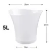 Bar Tools Hilife 5L LED Ice Bucket 4 Color Waterproof Plastic Nightclub Light Up Champagne Whisky Beer Bars Night Party 230627