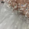 Roupas de palco de luxo vestidos longos de penas brancas brilhantes mulheres sensuais celebram vestido de noite para festa de casamento roupa de dança noturna de aniversário