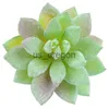 Objets décoratifs Figurines 12pcsset Succulentes Artificielles Faux Faux Fleurs Mini PVC Simulé Plantes Florales Artisanat Home Office Decor