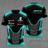 2023 mode Nya mäns T-shirts Formel 1 Racing Team Large Petroleum 3D Short Sleeve Petroleum