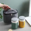 Ny tätad utan sidläckage som är bekvämt att bära när du går ut matlagringsbehållare Portable Lifting Rope Thermos Pot