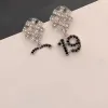 marque bijoux18K Plaqué Or Designers Marque Boucles D'oreilles Designer C-Lettre Oreille Stud Femmes Cristal Géométrique Boucle D'oreille Pour La Fête De Mariage Jewerlry Accessoires A903