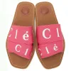 Designer damessandalen en -slippers Woody platte antislip casual kruisgeweven letterschoenen