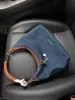 Vintage Tote Shoulder Bag Denim Messenger Cross Body Bag Underarms for Women Girls Pu