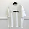 Eur Designer Fashion Classic Jil Sander Shird Casuare Mens Women Letter PrintingカップルTシンプルなスタイルルーズショートスリーブ特大SQD9