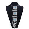 Necklace Earrings Set Ethnic Vintage Blue Red Stone Geometric Earring Bracelet For Women Boho Gypsy Turkish Tribal