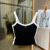 Womens Designers Tanks Knit Vest Maglioni T-shirt Designer a righe Lettera senza maniche Maglieria Fashion Style Ladies Pullover gilet in tessuto