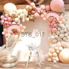 Hangers Racks 163pcs Dusty Pink Rainbow Balloon Garland Arch Kit Wedding Birthday Balloons Decoration Boho Party Kids Baby Shower Arche Ballon x0710