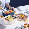 Dinnerware Sets Portable Lunch Box Children Student Bento Outdoor Picnic Fruit Storage Containers Kitchen Accessories