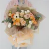 包装紙8ヤードDIYフラワーギフト装飾包装詰めクレープペーパーメッシュ手作りの素材Jacquard Flowers Material 230626