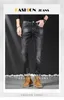 Herren Jeans Designer Herbst und Winter Neue Stickerei B Home High -End -Qualität Slim Fit Small Long Hosen Europäische Waren 7SAK