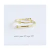 Band Rings 12 Constellations Rhinestone Amet Zodiac Signs Gold Sier Colors Fashion Jewiversary Jewel Drop Delivery Ring DHBAF