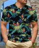 Men's Polos Summer Hawaiian polo Men tshirt Tropical Shirts Floral Tops Casual Shirt utton Chemise Loose Vacation Beach 230627