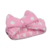 Face Wash Headwrap Turban Cosmetic Headband Women Fleece Plush Bow Makeup Hair Band Coral Velvet Sports Shower Head Band