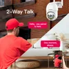 Lenovo High Definition PTZ WiFi IP Camera Audio CCTV Surveillance Outdoor 4X Digital Zoom Night Full Color Wireless Waterproof L230619