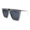 26% KORTING Nieuwe Fashion Box Trend Zonnebrillen Unisex Gepersonaliseerde Flat Frame Streep DecoratiefXCR7