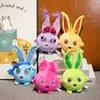 Fyllda plyschdjur 5 stycken Lot 1820cm Sunny Bunny Plush Toy fylld bollformad tecknad kaningåva till Gilrs pojkar barn vuxna rum dekor j230628