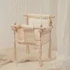 Качели Jumpers Bouncers 9 Style Baby Garden Swing Chair Деревянные детские игрушки для детского сада Безопасность на открытом воздухе ParentChild Интерактивные игрушки Детский продукт 230628