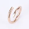 Designer Nail ring Luxury Carti Bijoux Midi love Anneaux Pour Femmes Titane Acier Alliage Plaqué Or Processus Accessoires De Mode Ne Fade Pas Allergique cadeaux de fête