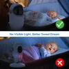 Moniteur vidéo pour bébé de 3,2 pouces avec caméra à inclinaison panoramique Sécurité sans fil Vision nocturne Surveillance de la température Interphone Nanny Babysitter L230619