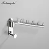 Hangers Racks Falangshi Clothes Rack Polished Swivel Stainless Steel Wall Mount Hanger Drying Organization WB3019 230628