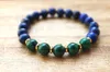 Strand Lapislazzuli Mala Bracciale Design semplice Yoga Malachite Regalo da uomo per donna Gioielli spirituali di guarigione