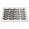 Накладные ресницы 51220Pairs Mink Lashes Fluffy Soft Wispy Natural Cross Наращивание ресниц Многоразовый макияж 230627