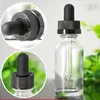 Gratis DHL 480 Stuks 30ml Glazen Boston Flessen 1OZ Clear Essentiële Olie Flessen Voor Ejuice Eliquid lege Hervulbare Cosmetische Eye Dropper Cont Qsvw