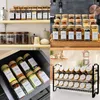 Kitchen Storage Organization Glass Spice Jar with Bamboo Lids Salt and Pepper Shakers Seasoning Jars Organizer 120ml Set 5 9 13Pcs 230627