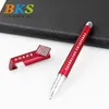 Pens QR -код держатель мобильного телефона Custom Stylus Touch Pen Pen BallPoint Pen Touch Scence Screen Stylus 100pcs