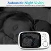 DBIT VB603 Baby Monitor WiFi Video Surveillance Camera och se av Moblie 3,2 tum 2 -vägs Audio Call Night Vision for Babies L230619