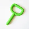 Mordedor de silicona con forma de llave, tubo para masticar, llave con textura suave, juguete para la dentición, silicona segura para la FDA, herramientas para masticar para niños y niñas, especial para autismo