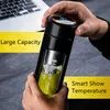 Glass Tea Cup Double Portable Sensible Temperature High Capacity Water Bottle Car Tumbler Office Coffee botella de vidrio L230620