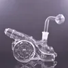 Yeni Tasarım Topçu Şekli Dab Rig Cam Bong 14mm Kadın Fıskiye Sigara Boru Heady Recycler Su Boruları Nargile Cam Yağı Brülör Boruları 1 adet