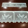 Voilages Pâques Dentelle Café Rideau Fenêtre Tulle Coq Motif Rideaux Pour Salon Cuisine Traitements Voile Rideau Festival Décor 230627