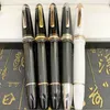 Stylos PPS PPS MSK149 Matte Black Resin Fountain Fountain Rollerball Pen avec numéro de série Classic Writing Smooth Luxury Stationery Gift