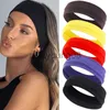 Bandane Sport estivi Fasce per donna Fitness Run Yoga Bandane Tinta unita Fasce elastiche per capelli Trucco elasticizzato Accessori per capelli 2023 x0628